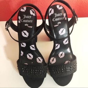 Juicy Couture Trice Black Block Platform Heels